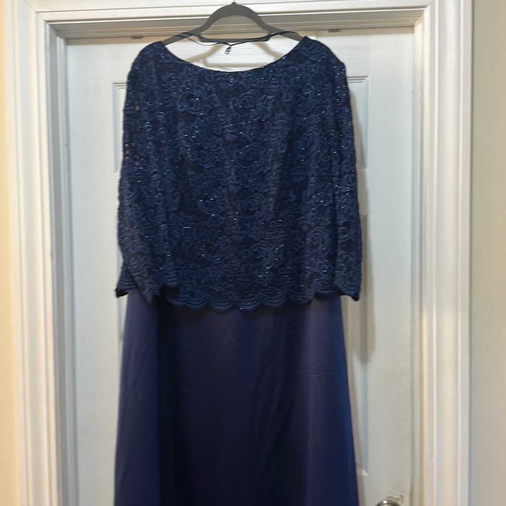 Selling beautiful navy evening gown. Worn once